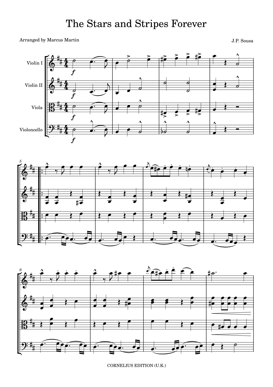 The Stars and Stripes Forever (arr. Marcus Martin)