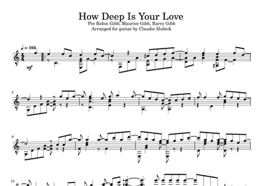 How Deep Is Your Love (arr. Claudio Hodnik)