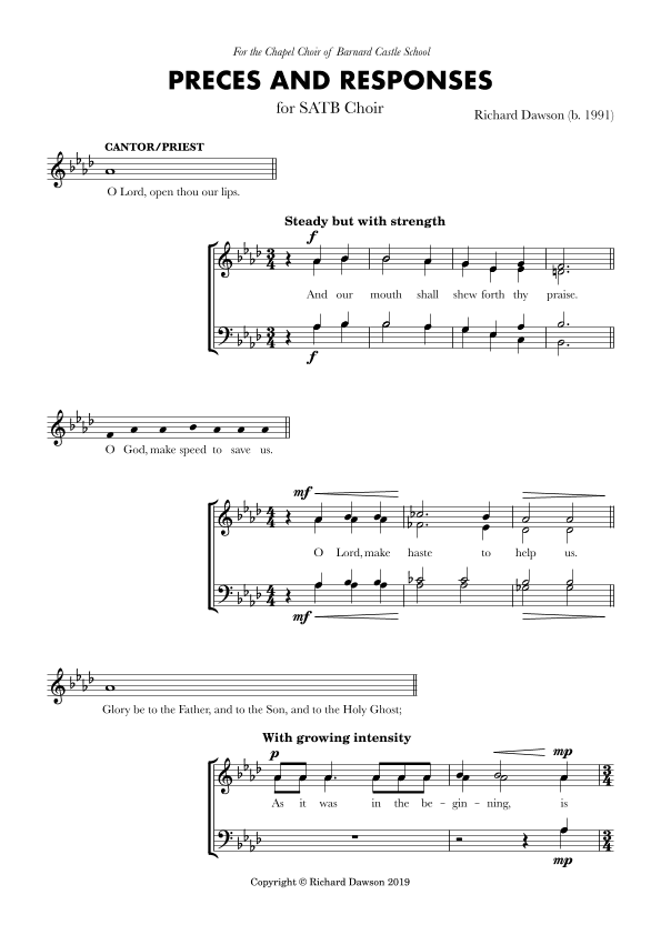 Preces and Responses