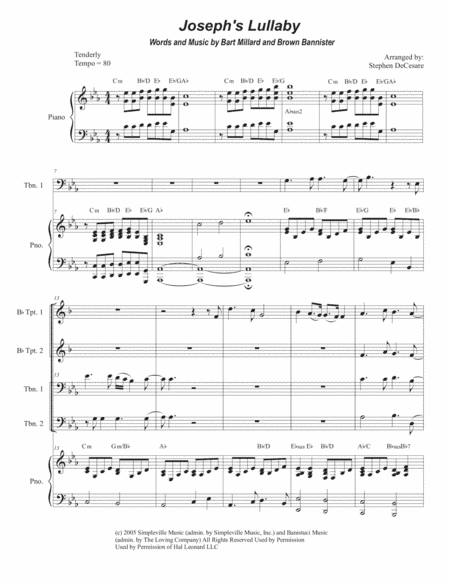 Joseph's Lullaby (arr. Stephen DeCesare)