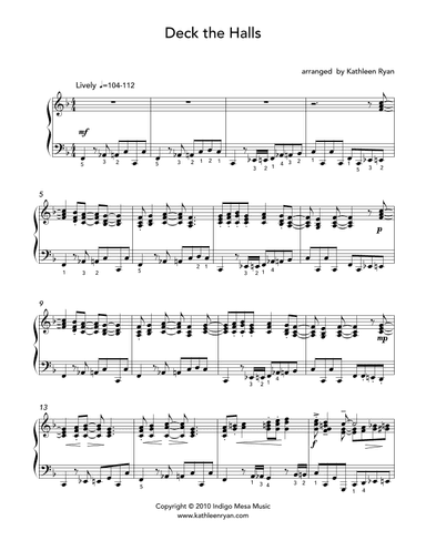 Deck the Halls (arr. Kathleen Ryan)
