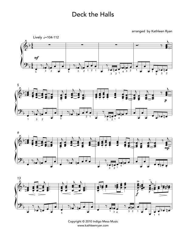 Deck the Halls (arr. Kathleen Ryan)