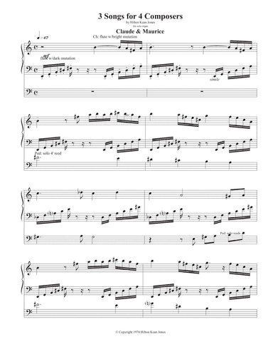 3 Songs for 4 Composers - Claude & Maurice