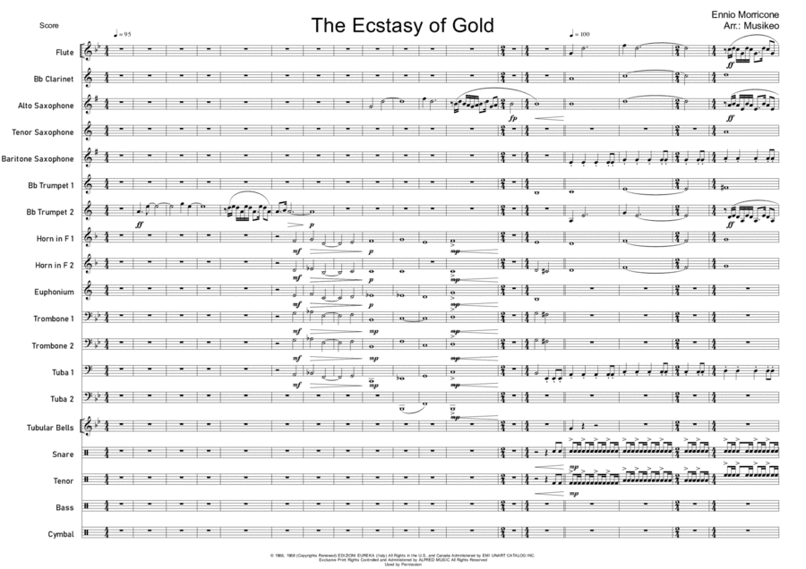 The Ecstasy Of Gold (arr. Musikeo)