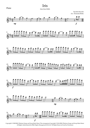 Iris (arr. Fernando Britto)