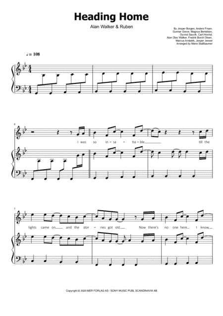 Heading Home (arr. Mario Stallbaumer)