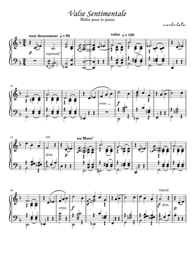 Valse Sentimentale