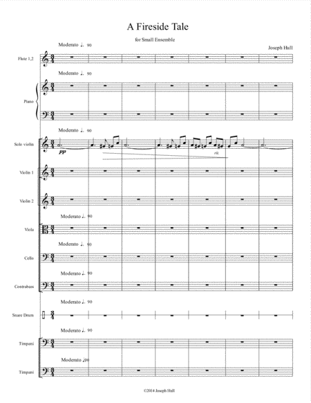 A Fireside Tale ( for small ensemble )