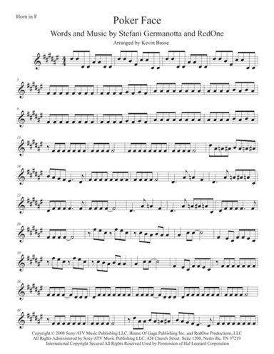 Poker Face (arr. Kevin Busse)