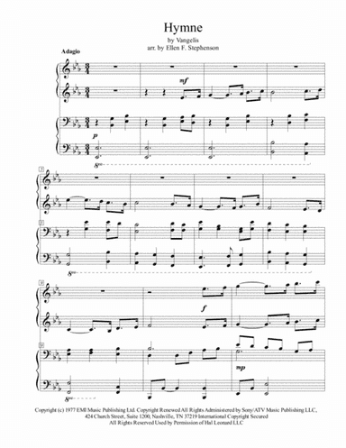 Hymne (arr. Ellen Foncannon Stephenson)