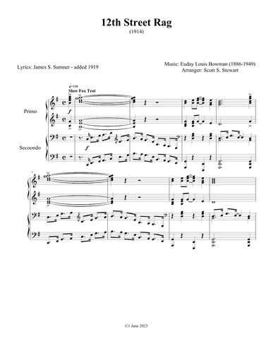 12th Street Rag (1919) (arr. Scott S. Stewart)