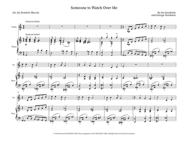 Someone To Watch Over Me (arr. Dominic Meccia)