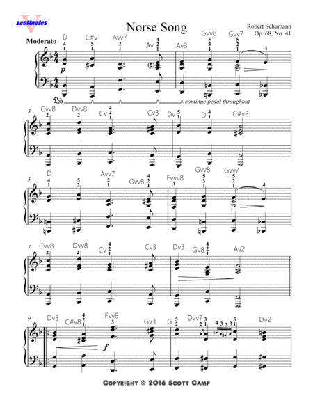 Norse Song, Op. 68, No. 41 (arr. Scott Camp)