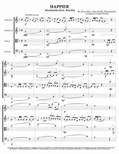 Happier (arr. Joseph Perkins)