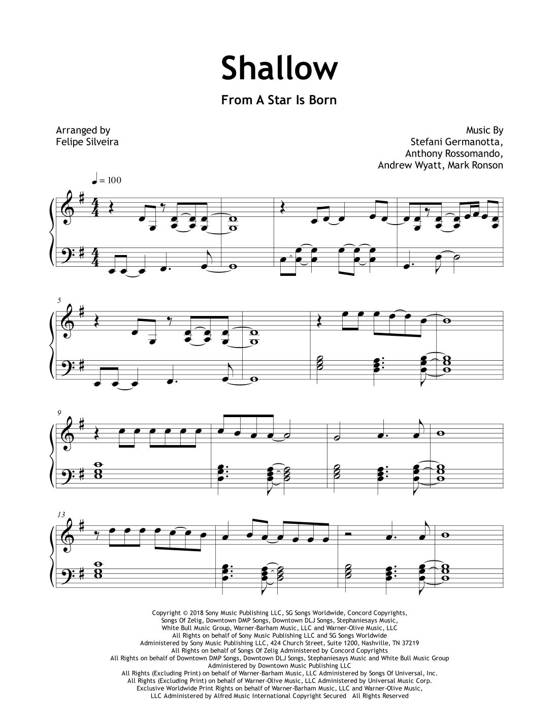 Shallow (arr. Felipe Silveira)