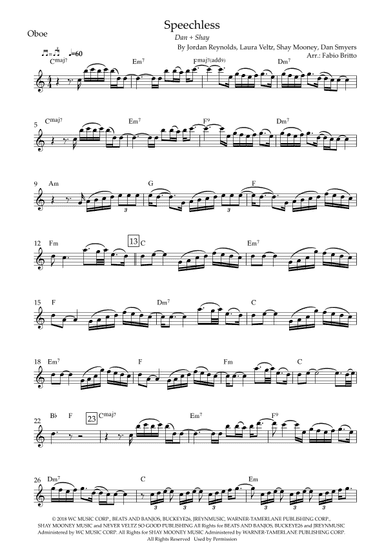 Speechless (arr. Fabio Britto)