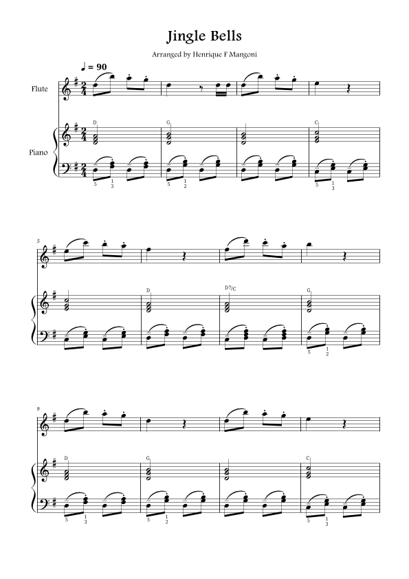 Jingle Bells (arr. Henrique F Mangoni)