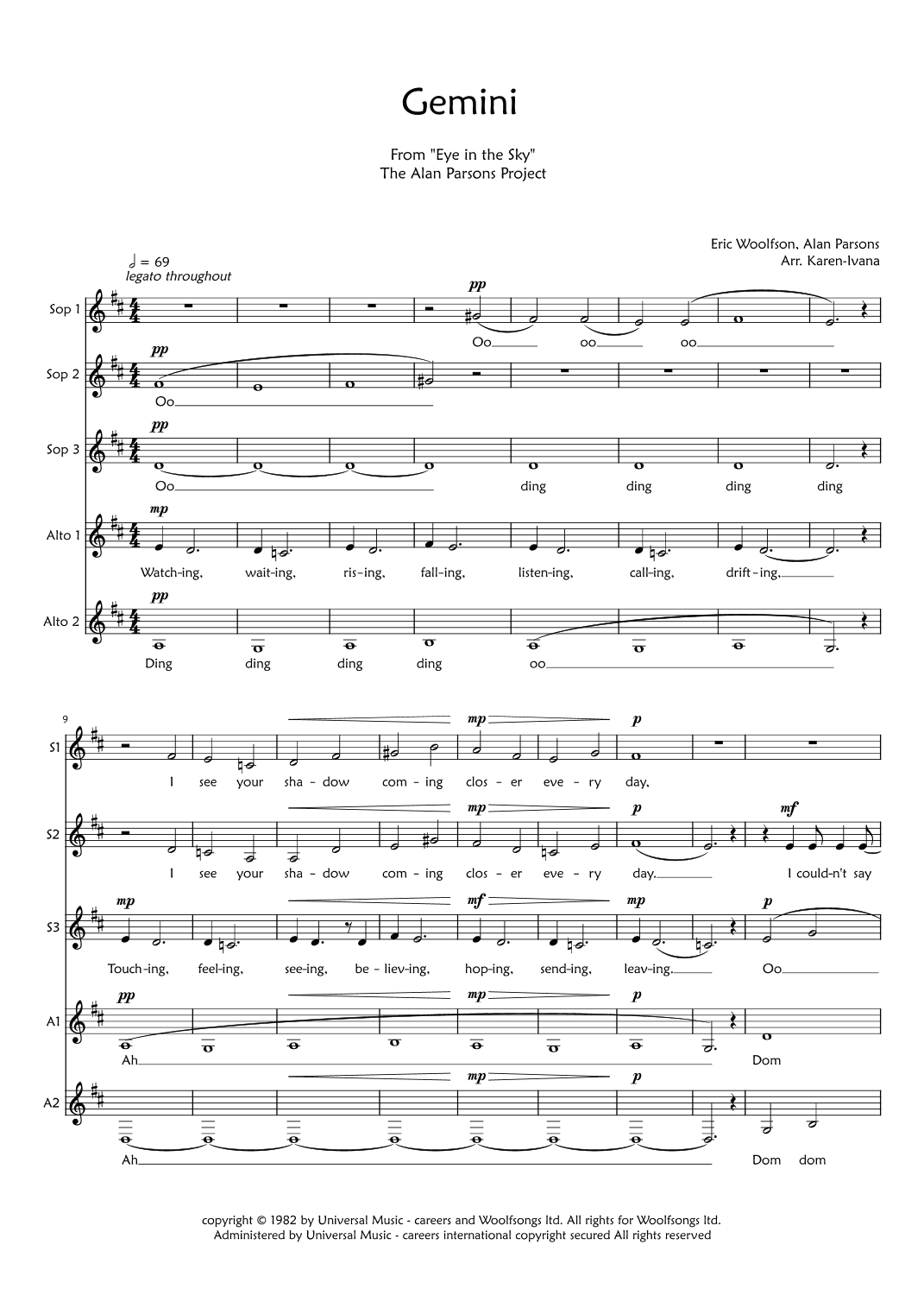 Gemini (arr. Karen Ivana)