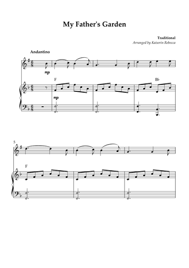 My Father's Garden (arr. Kaiserin Rebecca)