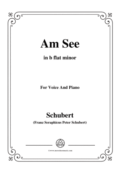Schubert-Am See,in b flat minor,for Voice&Piano (arr. MSM)