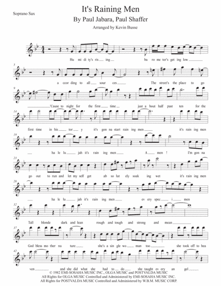 It's Raining Men (arr. Kevin Busse)