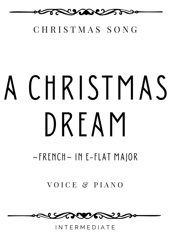 Holmès - Noël (A Christmas Dream) in E-Flat Major - Intermediate (arr. Piacere Music Sheets)