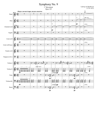 Symphony No. 9 1st Movement (arr. Zachary Corbett)