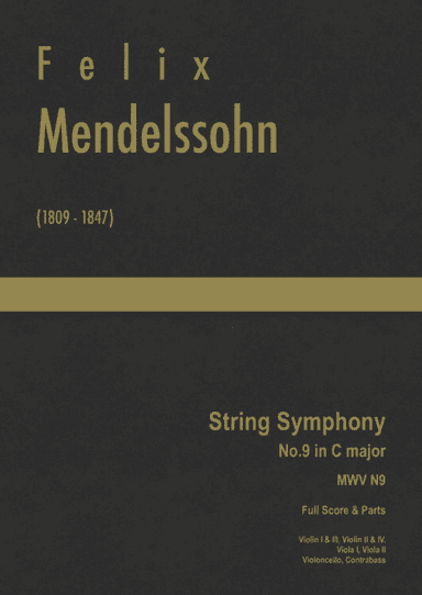 Mendelssohn - String Symphony No.9 in C major, MWV N 9 (arr. J.G. Cucó Barber)
