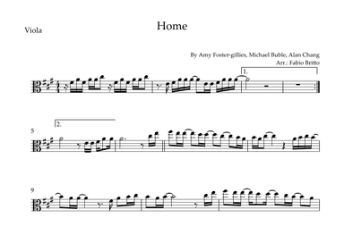 Home (arr. Fabio Britto)