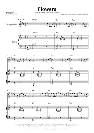 Flowers (arr. Daniel Nakamura)