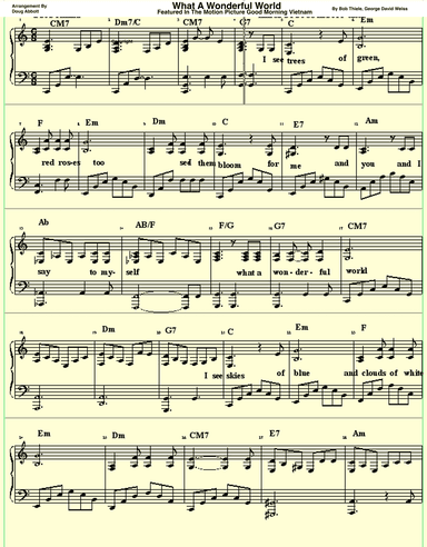 What A Wonderful World (arr. Doug Abbott)