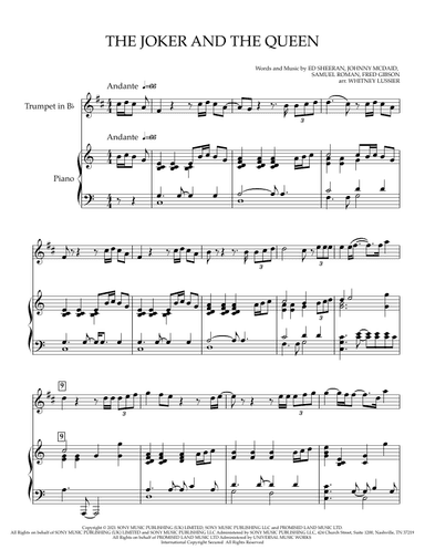 The Joker And The Queen (arr. Whitney Lussier)