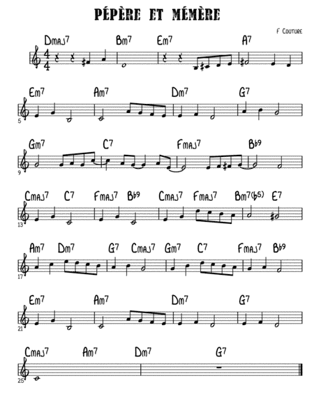 PÉPÈRE ET MÉMÈRE