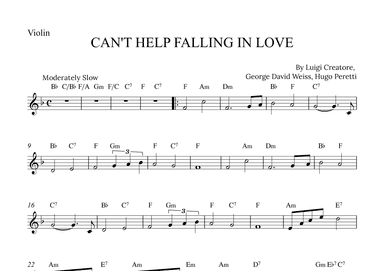 Can't Help Falling In Love (arr. Alex Nunes Rodrigues)
