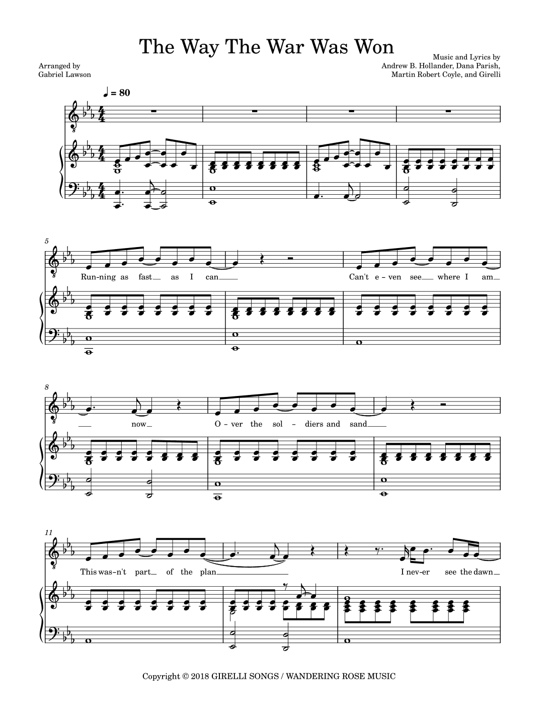 The Way The War Was Won (arr. Gabriel Lawson)