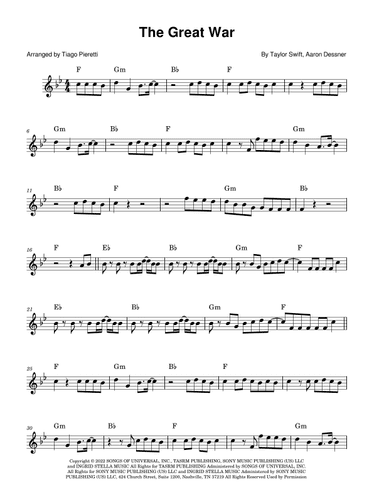 The Great War (arr. Tiago Pieretti)