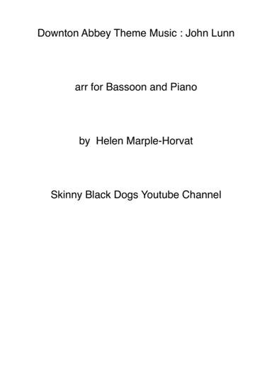 Downton Abbey (theme) (arr. HELEN MARPLE-HORVAT)