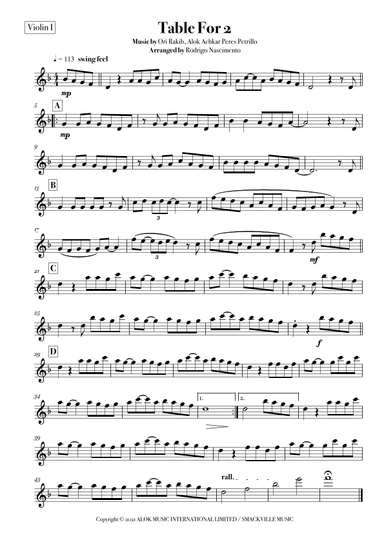 Table For 2 (arr. Rodrigo Nascimento)