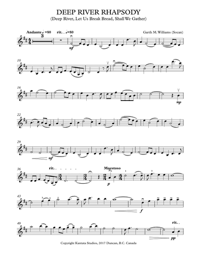 DEEP RIVER RHAPSODY (arr. Garth Williams)