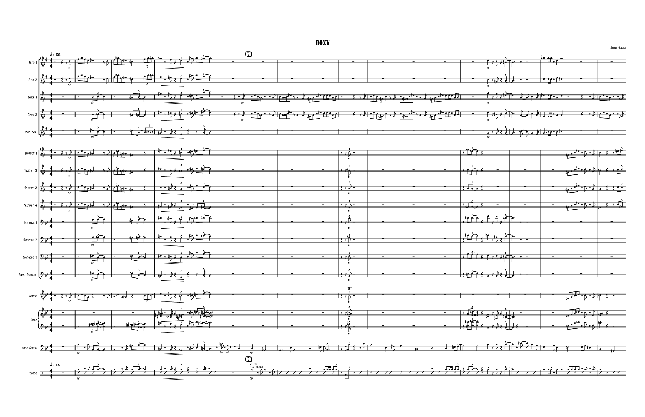 Doxy (arr. Tristan Weitkamp)