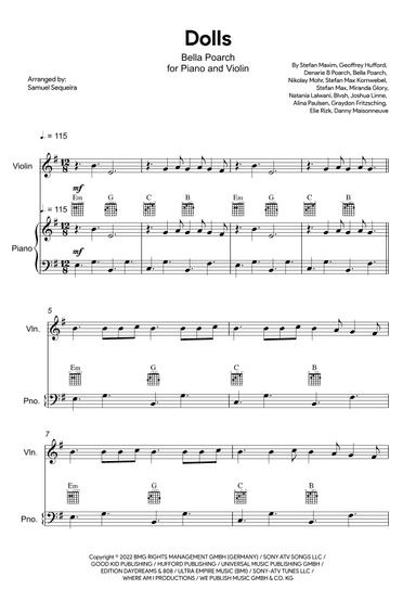 Dolls (arr. Samuel Sequeira)