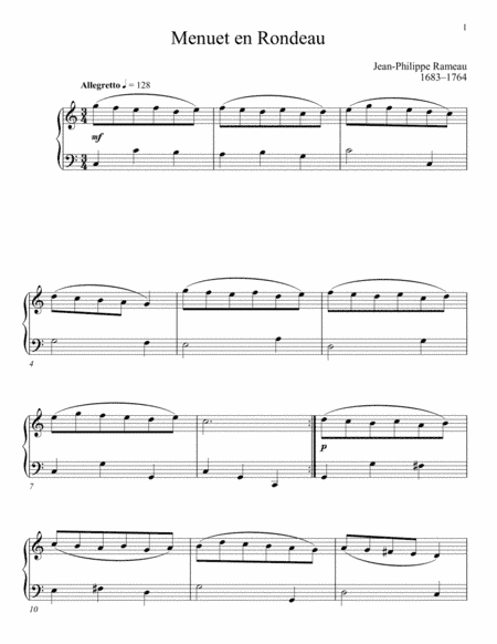 Menuet en rondeau (arr. Music Merchant)