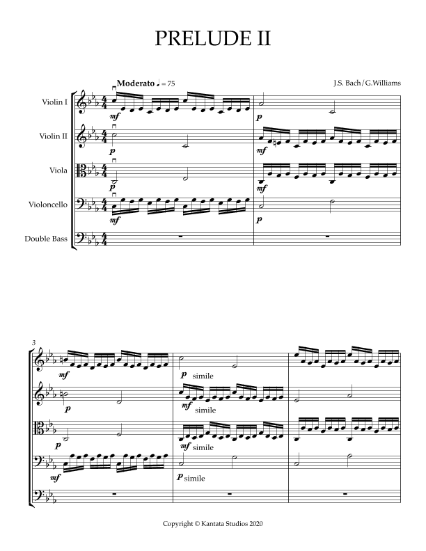 PRELUDE II BY J.S. BACH ARRANGED BY GARTH WILLIAMS (arr. Garth Williams)