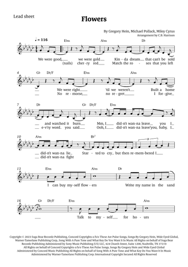 Flowers (arr. C. B. Harrison)