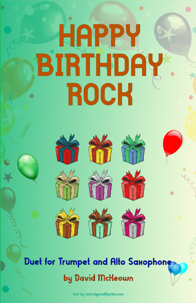Happy Birthday Rock, for Trumpet and Alto Saxophone Duet (arr. David McKeown)