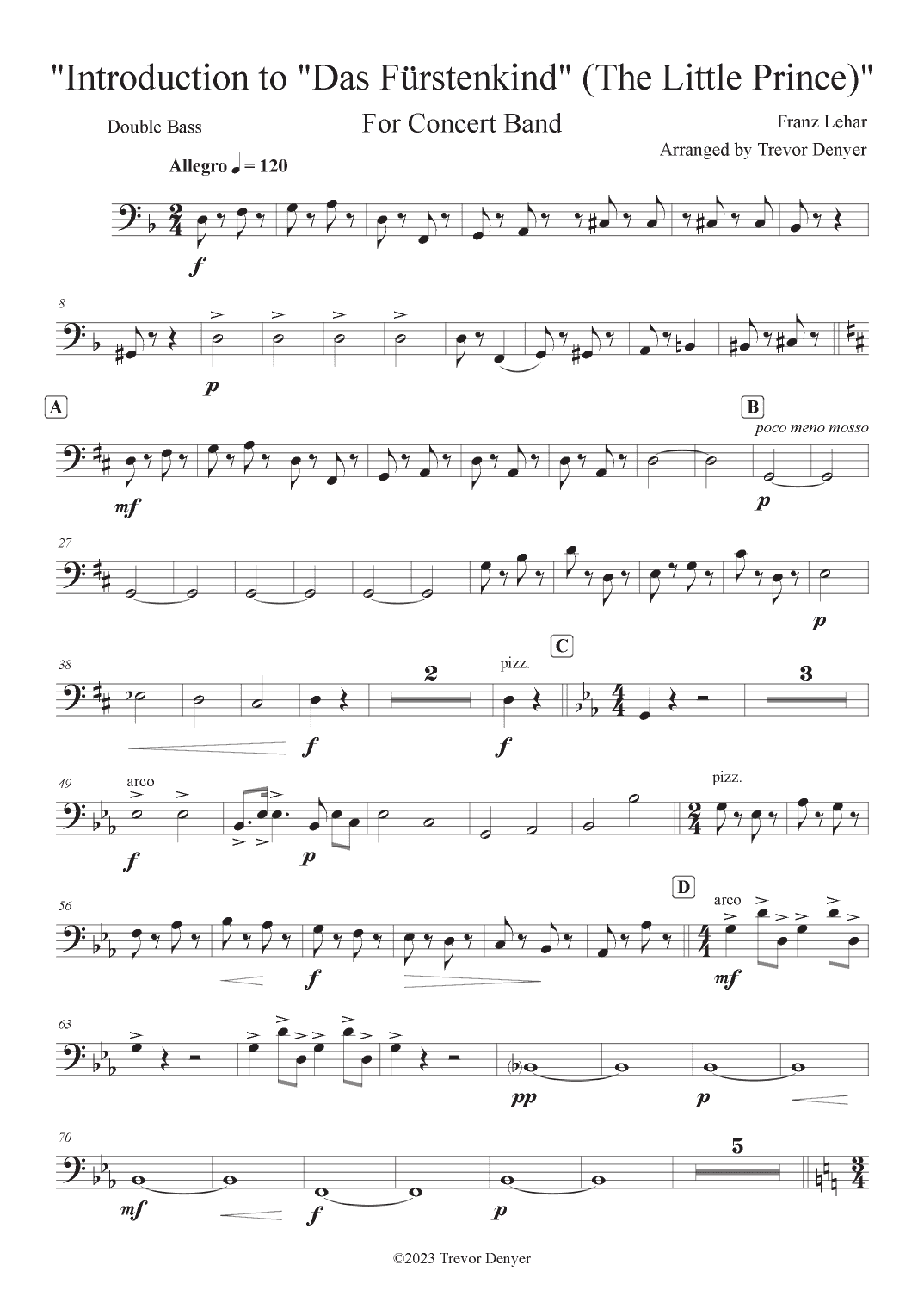Introduction to "Das Fürstenkind" (The Little Prince) (arr. Trevor Denyer)