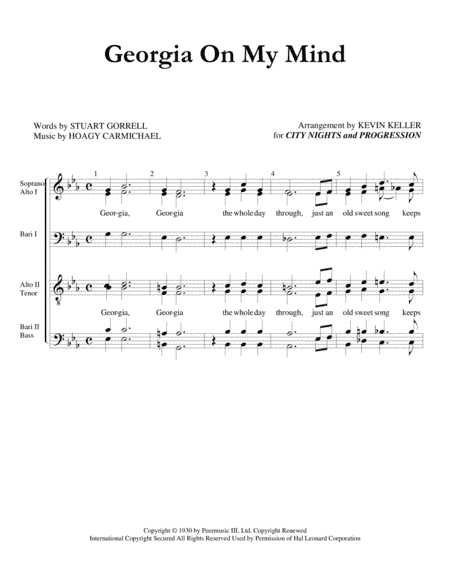 Georgia On My Mind (arr. Kevin Keller)
