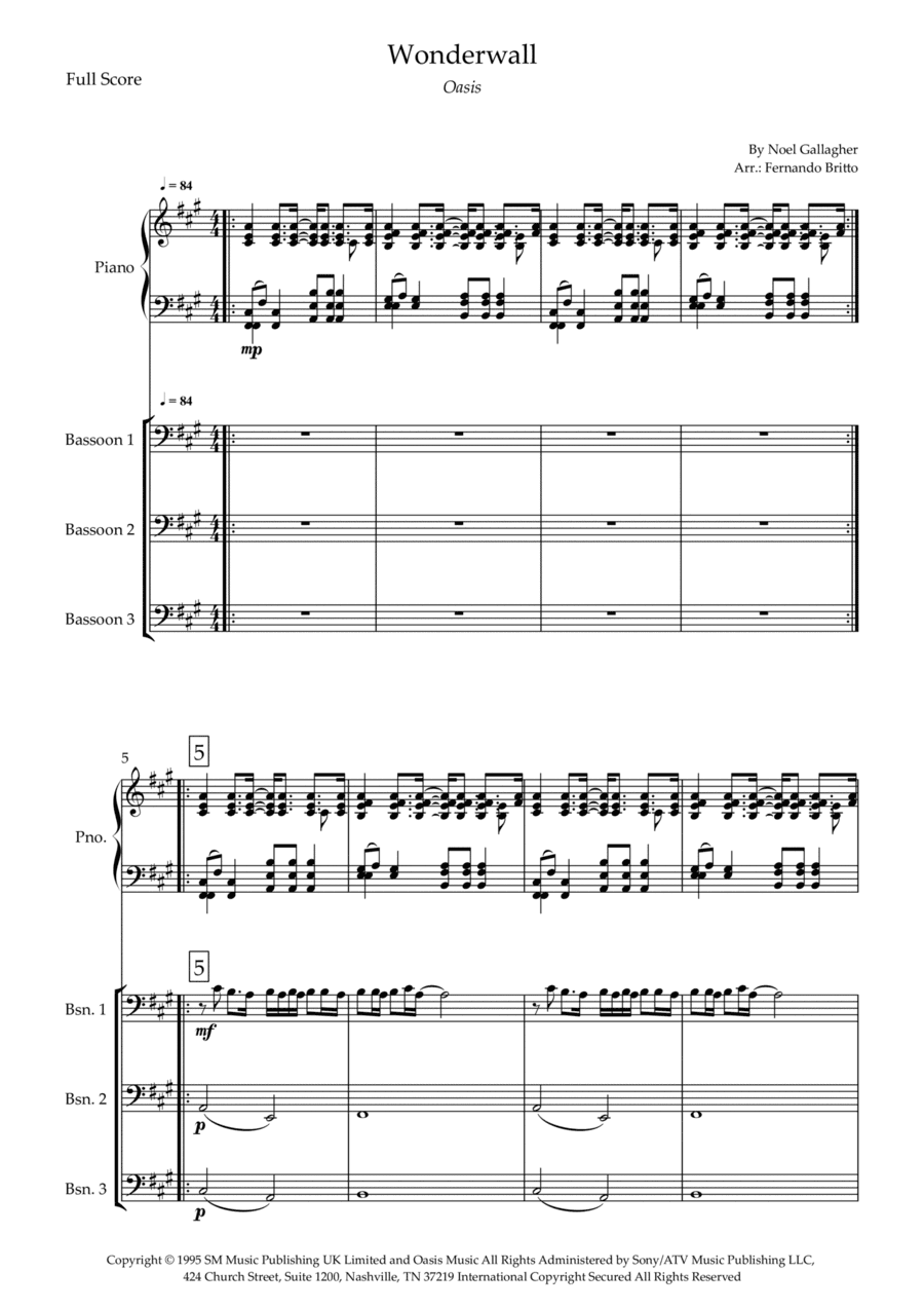 Wonderwall (arr. Fernando Britto)