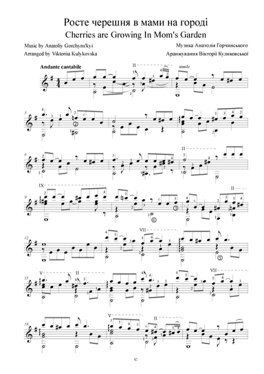 Росте черешня в мами на городі / Cherries are growing in mom's garden