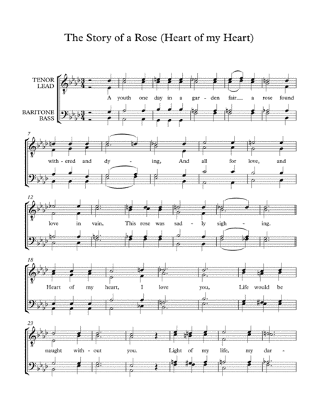 The Story of a Rose (Heart of My Heart) (arr. Benjamin Neldner)